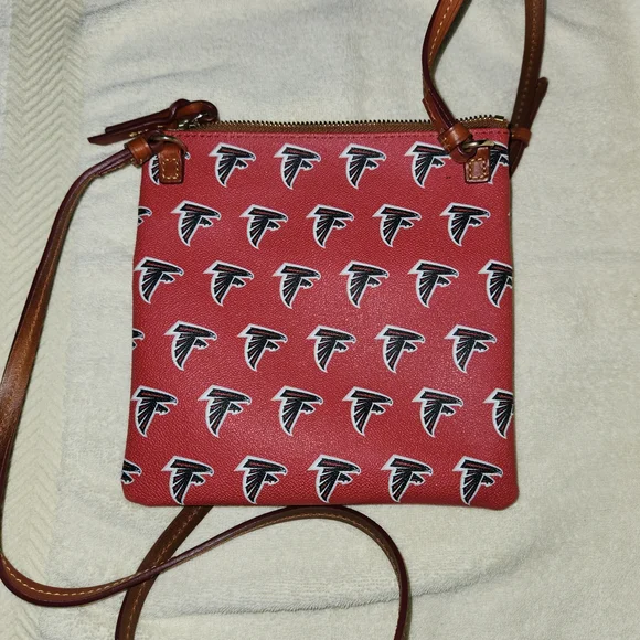 Dooney & Bourke Red Crossbody Bag with Team Logo - Picture 2 of 5